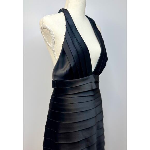 BCBGMAXAZRIA T Bandage Halter Bandage Dress VTG Women’s 10 Tiered Y2K 2000s Club - Picture 7 of 16